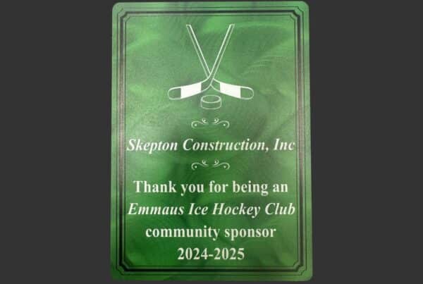 Skepton Construction acknowledges sponsorship for the 2024-2025 Emmaus Ice Hockey Club